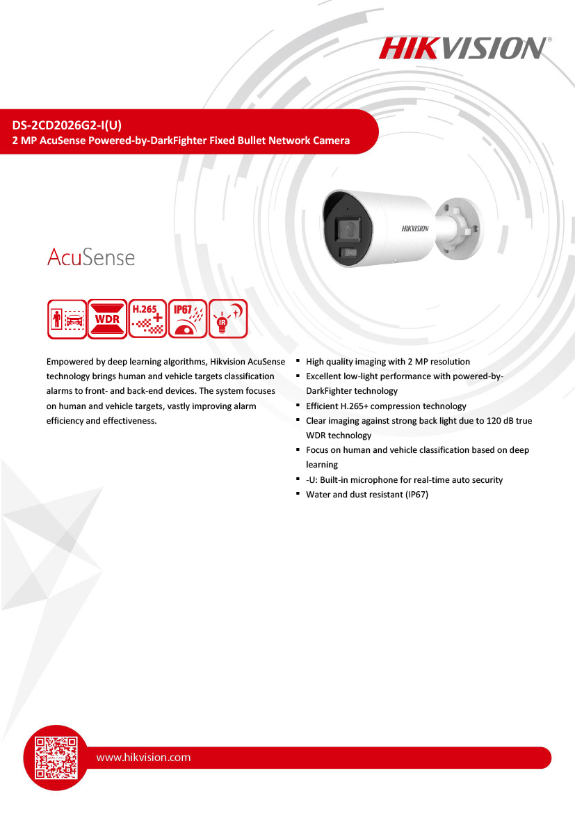 HIKVISION DS-2CD2026G2-I